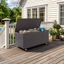 PURPLE LEAF Outdoor Deck Box Waterproof Storage Box Container with Lid Deck Organization for Patio Cushions Side Table Pool Accessories Garden Tools
