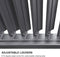PURPLE LEAF 11.4' × 17.5' Outdoor Louvered Pergola with Adjustable Hardtop Gazebo Sun Shade Patio Aluminum Pergola