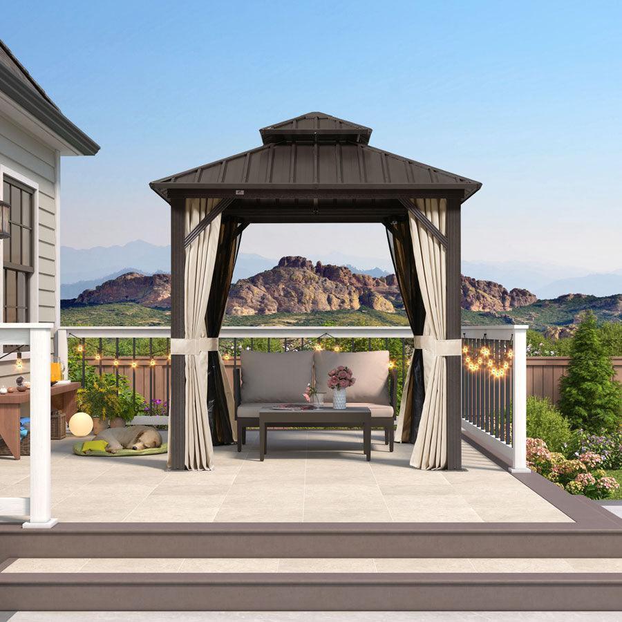 Purple Leaf Hardtop Gazebo - Thumbnail 4