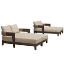 PURPLE LEAF Outdoor daybed Wider Chaise Lounge with Cushion and Pillow