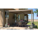 PURPLE LEAF Louvered Pergola Modern Champagne Pergola with Adjustable Roof for Deck Backyard Garden