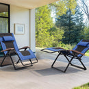 Purple Leaf Widened Outdoor Chaise Lounge , Patio Zero Gravity Recliner, Folding Chair, with Quilted Seat and Adjustable Headrest, Suitable for Lawns, Camping, Gardens, and Pools, Available in Black, Blue, and Gray.