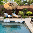 PURPLE LEAF Outdoor Lounge Chair, Patio Chaise Lounge with Cushioned Seat & Supportive Armrests, Ergonomic Aluminum Pool Lounge Chairs for Backyard Deck Poolside