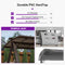 PURPLE LEAF Outdoor Porch Swing with Adjustable PVC Canopy and Side Cup Holder for Outside Garden Porch, Cushion and Pillows Included