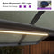 PURPLE LEAF Outdoor Deluxe Modern Swing Chairs with PVC Canopy, Swing for Patio Gadern Porch, Solar LED Light and Cushions Included