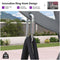 PURPLE LEAF Outdoor Deluxe Modern Swing Chairs with PVC Canopy, Swing for Patio Gadern Porch, Solar LED Light and Cushions Included
