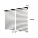 PURPLELEAF Outdoor Louvered Pergola Roller Blinds with Thermal Insulated, UV Protection Waterproof Fabric, Privacy Protection for Bronze Pergola, Easy to Install