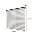 PURPLELEAF Outdoor Louvered Pergola Roller Blinds with Thermal Insulated, UV Protection Waterproof Fabric, Privacy Protection for Bronze Pergola, Easy to Install