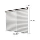 PURPLELEAF Outdoor Louvered Pergola Roller Blinds with Thermal Insulated, UV Protection Waterproof Fabric, Privacy Protection for Bronze Pergola, Easy to Install