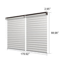 PURPLELEAF Outdoor Louvered Pergola Roller Blinds with Thermal Insulated, UV Protection Waterproof Fabric, Privacy Protection for Bronze Pergola, Easy to Install