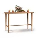 PURPLE LEAF Outdoor Bar Table Patio Dining Table Coffee Kitchen Breakfast Bistro Pub Bar Table for Patio Poolside