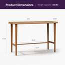 PURPLE LEAF Outdoor Bar Table Patio Dining Table Coffee Kitchen Breakfast Bistro Pub Bar Table for Patio Poolside
