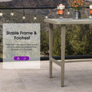 PURPLE LEAF Outdoor Bar Table Patio Dining Table Coffee Kitchen Breakfast Bistro Pub Bar Table for Patio Poolside