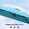 PURPLE LEAF Pool Umbrella Outdoor Cantilever Umbrella with In-ground Base