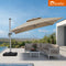 PURPLE LEAF Premium Patio Umbrella Classic SUNBRELLA Cantilever Umbrellas