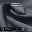 PURPLE LEAF 9x9ft patio cantilever umbrella fabric: yarn-dyed polyester, fade/UV/water/tear resistant.