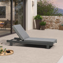 PURPLE LEAF Outdoor Daybed for Patio,  Poolside Chaise Lounge Bed with Cushion, Olefin Blend Fabric, Aluminum Frame Sunbed with Side Table for Deck and Backyard