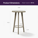 PURPLE LEAF Outdoor Bar Table Patio Dining Table Coffee Kitchen Breakfast Bistro Pub Bar Table for Patio Poolside