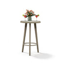 PURPLE LEAF Outdoor Bar Table Patio Dining Table Coffee Kitchen Breakfast Bistro Pub Bar Table for Patio Poolside