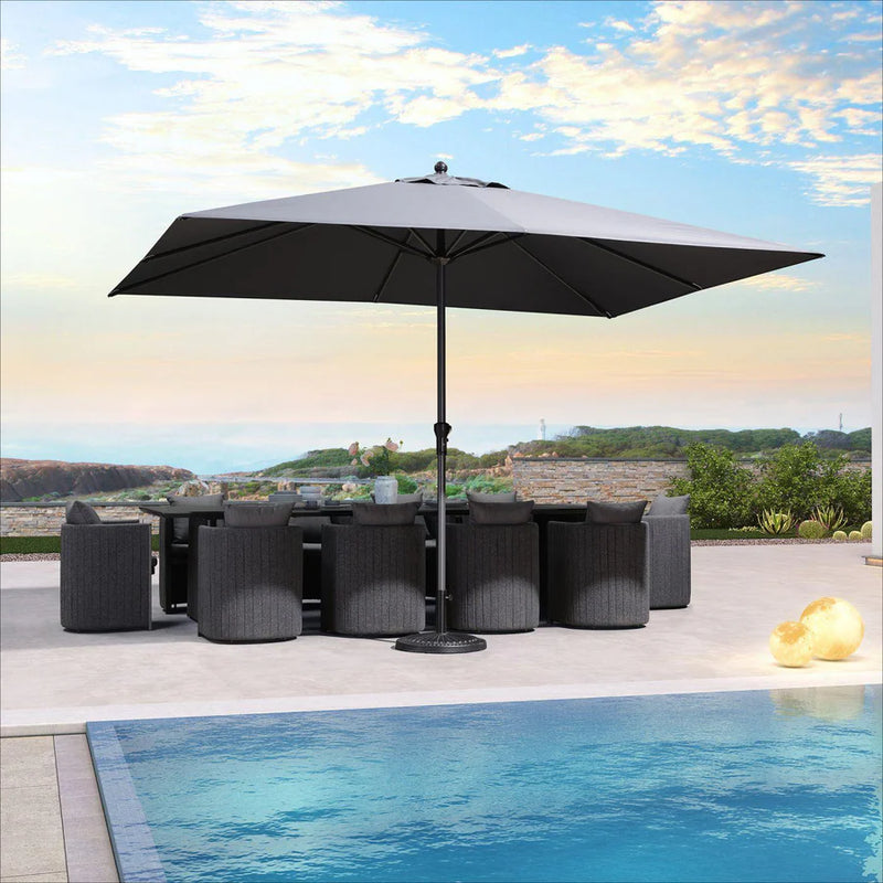 Clearance-PURPLE LEAF OPEN BOX Aluminum Outdoor Market Umbrella Patio Table Umbrella For Pool