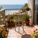 PURPLE LEAF Outdoor Bar Table Patio Dining Table Coffee Kitchen Breakfast Bistro Pub Bar Table for Patio Poolside