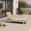 PURPLE LEAF Outdoor Daybed for Patio,  Poolside Chaise Lounge Bed with Cushion, Olefin Blend Fabric, Aluminum Frame Sunbed with Side Table for Deck and Backyard