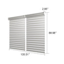 PURPLELEAF Outdoor Louvered Pergola Roller Blinds with Thermal Insulated, UV Protection Waterproof Fabric, Privacy Protection for White Pergola, Easy to Install