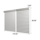 PURPLELEAF Outdoor Louvered Pergola Roller Blinds with Thermal Insulated, UV Protection Waterproof Fabric, Privacy Protection for White Pergola, Easy to Install