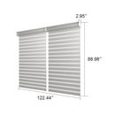 PURPLELEAF Outdoor Louvered Pergola Roller Blinds with Thermal Insulated, UV Protection Waterproof Fabric, Privacy Protection for White Pergola, Easy to Install