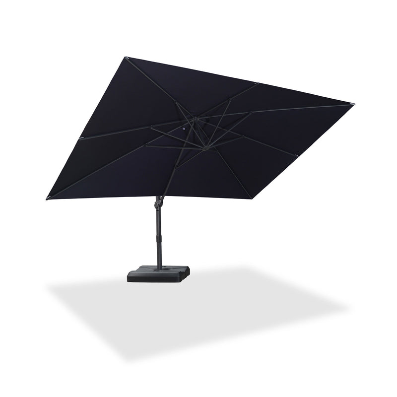 PURPLE LEAF Stepless Tilt Cantilever Umbrella Affordable Outdoor Patio Umbrella