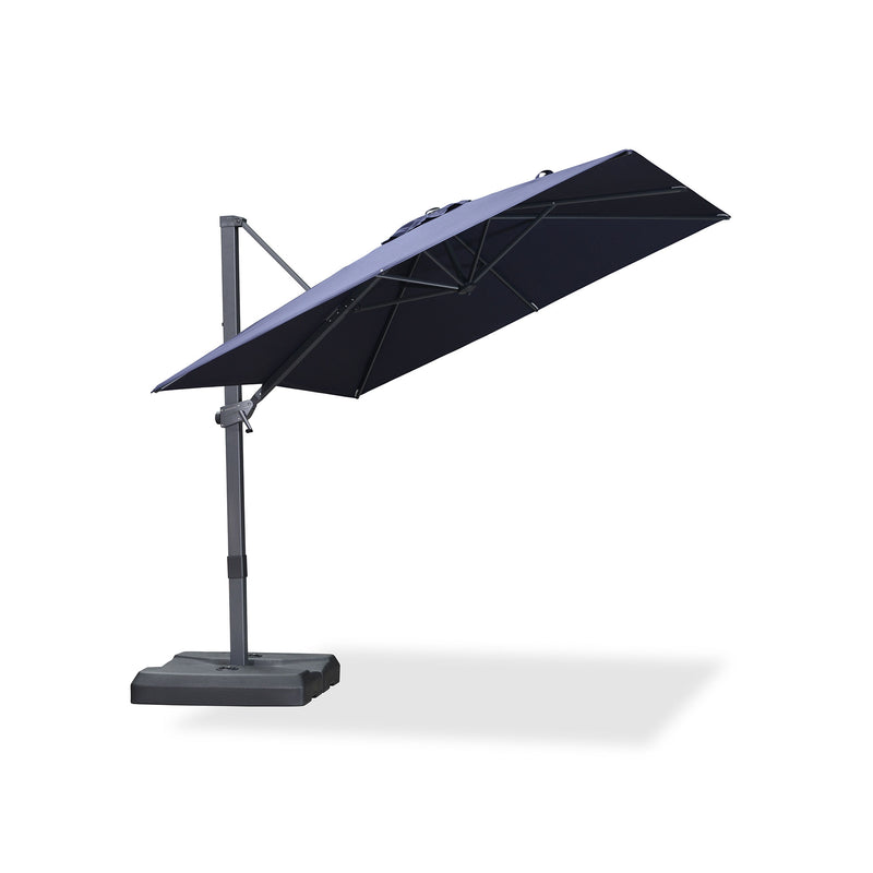 PURPLE LEAF Stepless Tilt Cantilever Umbrella Affordable Outdoor Patio Umbrella