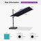 PURPLE LEAF Stepless Tilt Cantilever Umbrella Affordable Outdoor Patio Umbrella