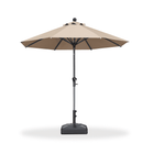 PURPLE LEAF Crank and Tilt Table Umbrella Outdoor Patio Market Umbrella with Visible Hand Crank System