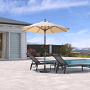 PURPLE LEAF Crank and Tilt Table Umbrella Outdoor Patio Market Umbrella with Visible Hand Crank System