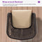 PURPLE LEAF 2 Pieces Outdoor Dining Chair All-Weather Wicker Aluminum Frame Patio Dining Chair for Lawn Garden Backyard Deck with Cushion Brown Armchair