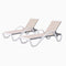 PURPLE LEAF Patio Lounger sun loungers with armrest, Chaise Lounge for beach, swimming pool, lawn, pool side