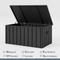 PURPLE LEAF Outdoor Deck Box Waterproof Lockable Storage Box Container with Lid Deck Organization for Patio Cushions Side Table Pool Accessories Garden Tools
