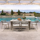 PURPLE LEAF 7 / 9 / 11 pcs Outdoor Dining Set Patio Dining Furniture for Lawn Backyard Deck Brown