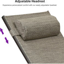 PURPLE LEAF Outdoor Chaise Lounge Chair  Patio Pool Lounger Bronze Aluminum Chairs with Side Table Adjustable Tanning Recliner for Outside Backyard Yard Deck Balcony Beach