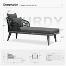 PURPLE LEAF Patio Chaise Lounge Chair  Aluminum Pool Lounge Chairs for Outdoor with 2 Cushions for Deck, Pool, Lawn, Garden, Courtyard, Porch