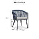 PURPLE LEAF Patio Dining Chairs Set of 2 Aluminum Frame Rattan Dining Chairs with Comfortable Cushions for Deck Garden