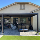 PURPLE LEAF Louvered Pergola Outdoor Aluminum Pergola with Adjustable Roof for Deck Backyard Garden Hardtop Gazebo