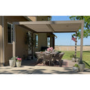 PURPLE LEAF Louvered Pergola Modern Champagne Pergola with Adjustable Roof for Deck Backyard Garden