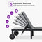 PURPLE LEAF Outdoor Chaise Lounge Chairs Set Recliner Aluminum Adjustable Chair with Wheels and Table for Poolside Beach Patio Reclining Sunbathing Lounger