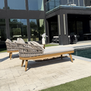 PURPLE LEAF Patio Chaise Lounge Chair  Aluminum Pool Lounge Chairs for Outdoor with 2 Cushions for Deck, Pool, Lawn, Garden, Courtyard, Porch