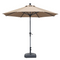 PURPLE LEAF Crank and Tilt Table Umbrella Outdoor Patio Market Umbrella with Visible Hand Crank System