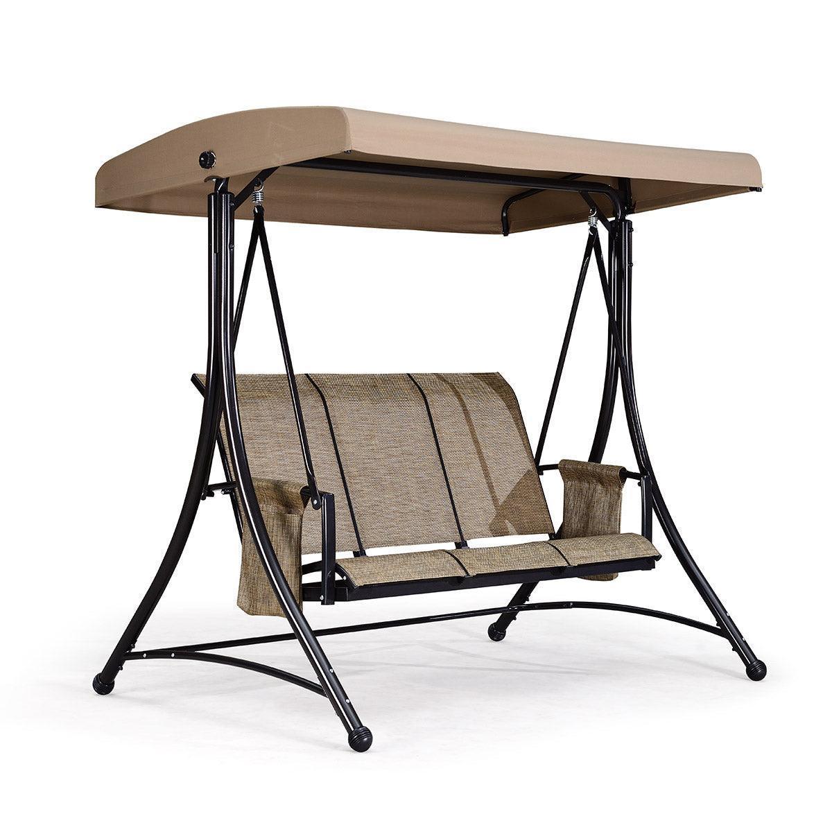 Amazon.com: 3 to 4 Seat Porch Swing, 2-in-1 Outdoor Swing