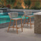 PURPLE LEAF Outdoor Bar Stools, All Weather Rattan and Aluminum Patio Bar Stool with Cushion for Indoor and Outdoor.