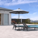 PURPLE LEAF Crank and Tilt Table Umbrella Outdoor Patio Market Umbrella with Visible Hand Crank System