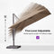PURPLE LEAF Patio Cantilever Umbrella with Aluminum Offset Hanging for Pool Garden Deck